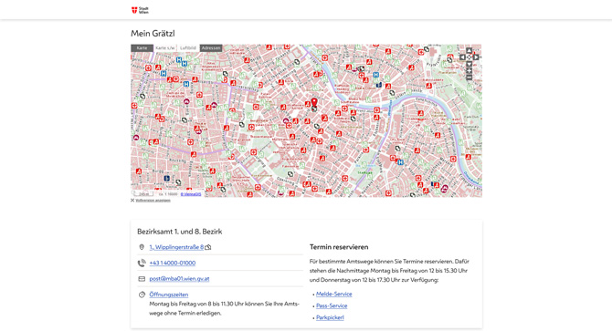 Stadt Wien Digital Services Screenshot